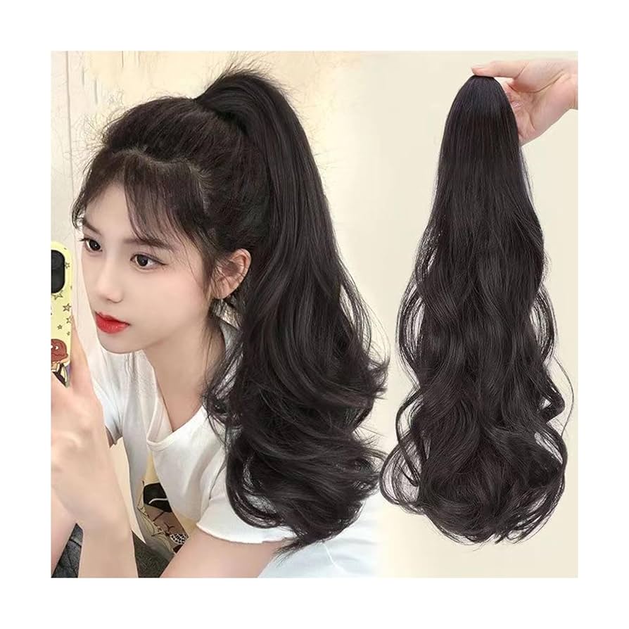 ロングブラックウィッグ4個セット コスプレ用ウィッグ ブラック系 ― コスプレウィッグ総合専門店